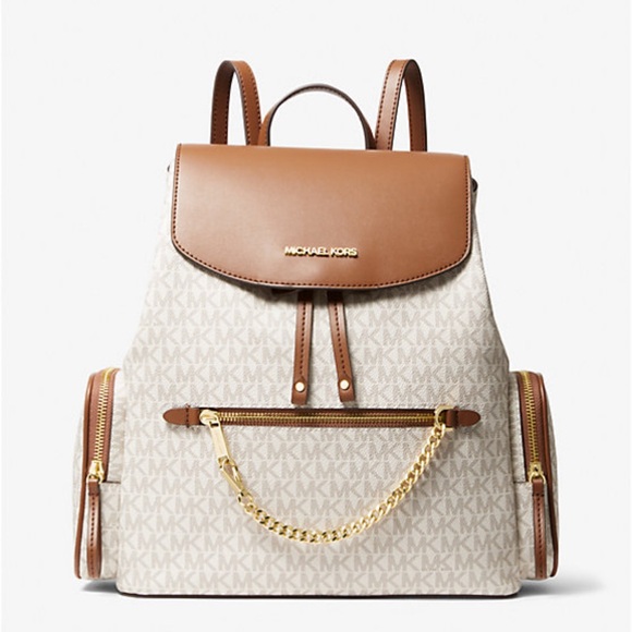 Michael Kors Brown and Cream Women's Backpack Still inside unopened box. - Picture 1 of 4